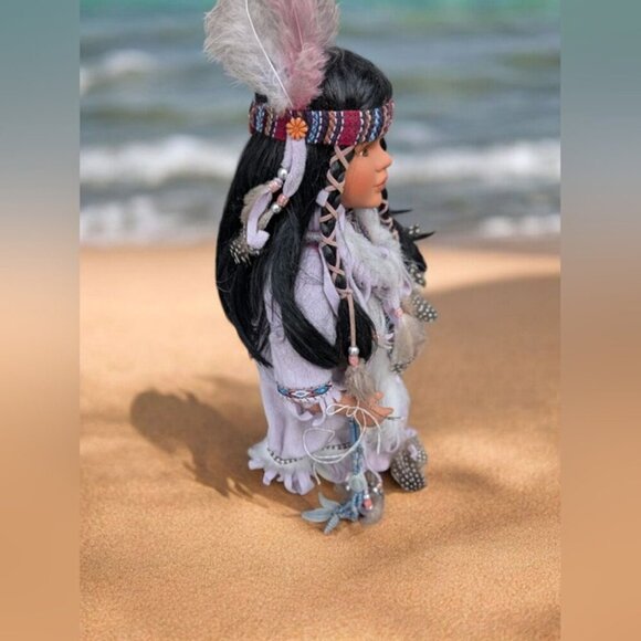 Native American Porcelain Doll (EUC) - Picture 3 of 5